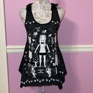 VINTAGE Y2K Jawbreaker Alice in wonderland madness returns goth gothic top shirt